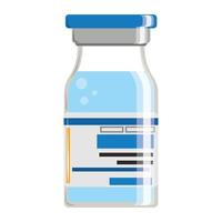 medicin för medicinflaskor med vaccin vektor