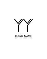 yy Initiale minimalistisch modern abstrakt Logo vektor