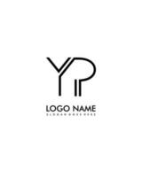 yp Initiale minimalistisch modern abstrakt Logo vektor