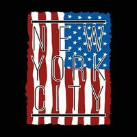 ny york stad flagga abstrakt grafisk, typografi t skjorta, vektor design illustration, Bra för tillfällig stil