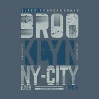 Brooklyn ny Stadt Grafik, t Hemd Vektor, Illustration, zum cool beiläufig Herren Stil vektor