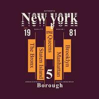 Neu York Stadt Grafik, Typografie Vektor, t Hemd Design, Illustration, gut zum beiläufig Stil vektor