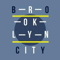 Brooklyn abstrakt Grafik, Typografie Vektor, t Hemd Design Illustration, gut zum bereit drucken, und andere verwenden vektor