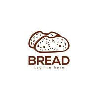 bröd logotyp med en kniv på topp av Det. hög kvalitet premie bröd klämma konst. bröd logotyp med Barkis illustration vektor design, bröd livsmedel illustrationer design och laga mat etiketter vektor uppsättning.