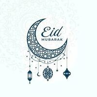 eid Mubarak Symbol modisch Vektor. eid Mubarak Logo Design Vektor