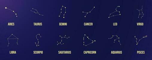 Astrologie Star Zeichen Tierkreis Horoskop vektor