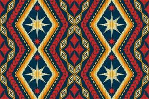 Ikat Zahl aztekisch Stickerei Stil. geometrisch ethnisch orientalisch traditionell Kunst Musterdesign zum ethnisch Hintergrund, Hintergrund, Mode, Kleidung, Verpackung, Stoff, Element, Sarong, Grafik, Vektor Illustration