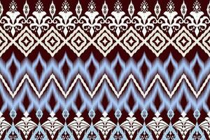 ikat figur aztec broderi stil. geometrisk etnisk orientalisk traditionell konst mönster.design för etnisk bakgrund, tapeter, mode, kläder, omslag, tyg, element, sarong, grafik, vektor illustration