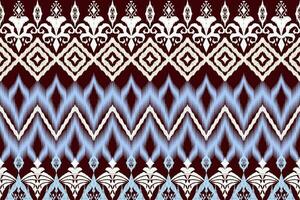 Ikat Zahl aztekisch Stickerei Stil. geometrisch ethnisch orientalisch traditionell Kunst Musterdesign zum ethnisch Hintergrund, Hintergrund, Mode, Kleidung, Verpackung, Stoff, Element, Sarong, Grafik, Vektor Illustration