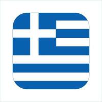Greklands flagga enkel illustration för självständighetsdagen eller valet vektor