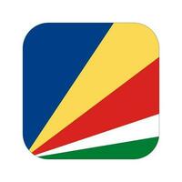 Seychellerna flagga enkel illustration för självständighetsdagen eller valet vektor