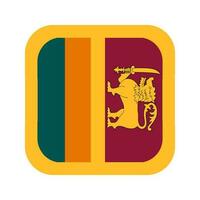 Sri Lanka flagga enkel illustration för självständighetsdagen eller valet vektor
