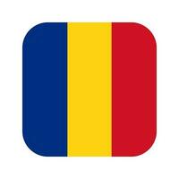Rumänien-Flagge einfache Illustration für Unabhängigkeitstag oder Wahl vektor