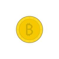 Bitcoin Symbol Vektor. eben Design Illustration vektor