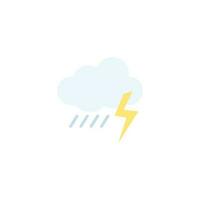 blixt- regn väder ikon illustration vektor