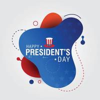 glückliche Präsidententagsfahnenfeier vektor