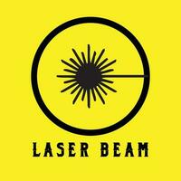 Laser- Strahl Symbol vektor