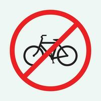cykel förbjuden de illustration vektor