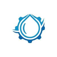 fallen Wasser und Ausrüstung Logo, Öl fallen Wasser Marke Logo Symbol vektor