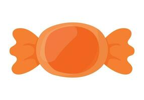 Orange Obst Süßigkeiten Symbol handgemalt Karikatur Gekritzel Vektor Illustration