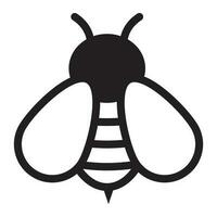 Honig Biene Symbol. Insekt Charakter. Karikatur fliegend Biene. Vektor isoliert auf Weiß Hintergrund.
