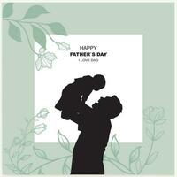 Lycklig fäder dag vektor bakgrund, webb baner, affisch. kort vektor illustration.