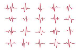 hjärta rytm Graf kontroll din hjärtslag för diagnos vektor