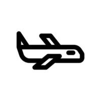 Flugzeug Symbol Linie Stil Vektor