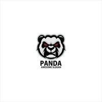 Panda Kopf Maskottchen Design Esport Logo vektor