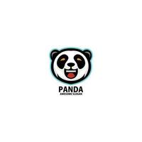 söt panda logotyp design maskot vektor