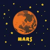 Vektor Illustration Farbe Kinder Mars Symbol eben Design Illustration