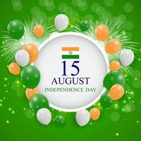 15 augusti Indien självständighetsdagen firande bakgrund vektor
