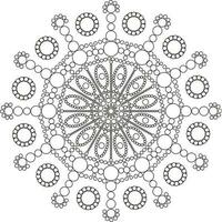 runden Mandala zum Entspannung und Meditation. Vektor Illustration. indisch, Arabisch, afrikanisch, pakistanisch, Türkisch, mystisch, National Motive. Färbung Buch