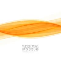 Elegante orange Wellenhintergrundillustration vektor