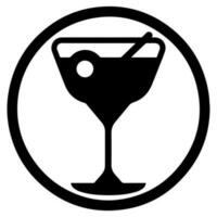 Cocktail Getränke Wein, Martini, Getränk Vektor Symbol