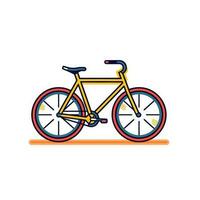 Fahrrad Symbol Design Fahrrad Illustration Fahrzeug Karikatur Vektor Grafik