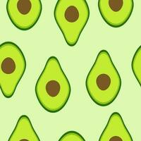 Avocado nahtloses Muster vektor