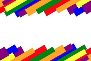 HBTQ regnbåge stolthet rand bakgrund med kopia Plats. Färg symbol för stolthet månad.vektor illustration. vektor