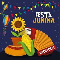 festa junina händelse vektor