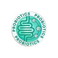 probiotisk livsmedel Bra bakterie vektor illustration.