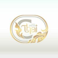Logo Design thailändisch Kunst Stil vektor