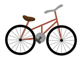 Vektor Fahrrad Symbol. eben Fahrrad Illustration isoliert auf Weiß Hintergrund. aktiv Sport Ausrüstung unterzeichnen. einfach aktiv Hobby Bild. Alternative ökologisch Transport Konzept