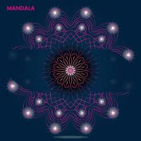 Mandala Design zum Textil- zu drucken bereit vektor