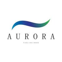 aurora logotyp design ikon illustration vektor mall