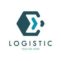 logistik logotyp ikon illustration vektor design distribution symbol leverans av varor ekonomi finansiera