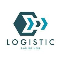 logistik logo symbol illustration vektor design verteilung symbol lieferung von waren wirtschaft finanzen