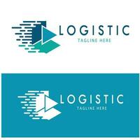 logistik logo symbol illustration vektor design verteilung symbol lieferung von waren wirtschaft finanzen