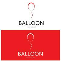 enkel ballong logotyp, för barn händelse, leksak affär, födelsedag, Semester vektor