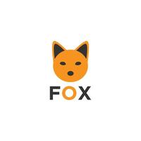 eps10 Vektor Orange Fuchs Logo Design Vorlage isoliert auf Weiß Hintergrund