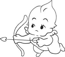 Teufel Karikatur Gekritzel kawaii Anime Färbung Seite süß Illustration Zeichnung Charakter Chibi Manga Comic vektor